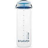 HydraPak Recon Twist & Sip - Wide Mouth Recycled Plastic Water Bottle (24oz or 32oz) - Eco Friendly, BPA Free, Easy Carry
