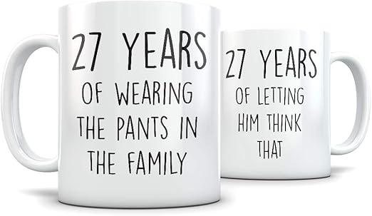 27th wedding anniversary gifts for him