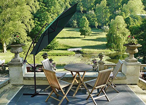 Deck Backyard And Pool Kingyes 10ft Patio Offset Cantilever Umbrella Market Umbrellas Outdoor Umbrella With Crank Cross Base For Garden Navy 10 Ft Mimbarschool Com Ng