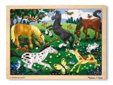 Toy 7 Pack MELISSA & DOUG HORSES 48-PC WOODEN JIGSAW PUZZLE Book