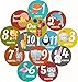 Mesmerico 24 Baby Monthly Holiday Stickers for Boy Girl's First Year Month Age Growth Milestones - Month Stickers for Baby Onesie Belly Animal Stickers - Unique Baby Shower Newborn New Parents Gifts