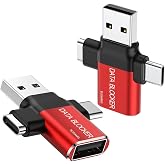 Data Blocker, 3-in-1 USB Data Blocker, Protect Against Juice Jacking | USB c data blocker Hacking Proof, for iPhone 17 16 15 and Any USB Device Charging 2-pcs