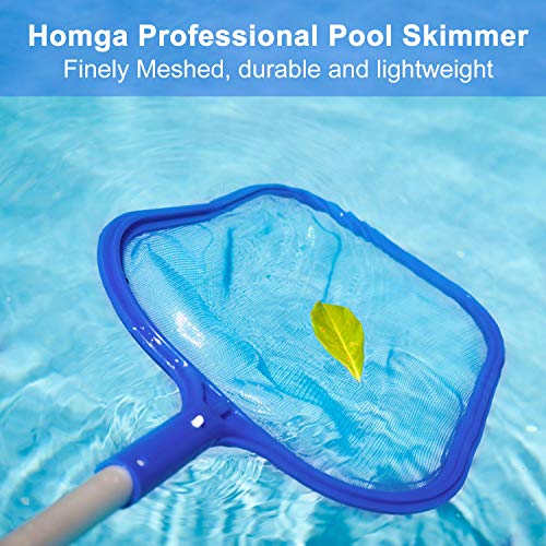 Homga Fine Mesh Pool Net, Professional Pool Skimmer, Swimming Pool Leaf Net for Cleaning Pool Rake Pool Cleaning Supplies (Pole is not Included)