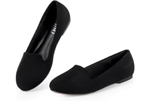 MUSSHOE Flats Shoes Women Comfortable Round Toe Memory Foam Women's Flats