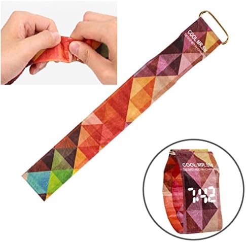 Digital Wrist Watch, Huphoon Strong Durable Ultra Light Waterproof Paper Watch for Men, Women, Kids. Super Light Durable Creative Smart Watch (K)