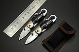 Z-one Mini Keychain Knife - Concealed Chain Knife Box Cutter for Keychain or Bottle Opening Outdoor Rescue Tactical Pocket Knife(Stainless Steel)