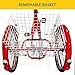 SURPCOS Adult Tricycle Cruise Bike Full Size 3 Wheeled Trike Bicycle with Wire Shopping Basket (Red, 7-Speed, 26″ Wheel)thumb 4