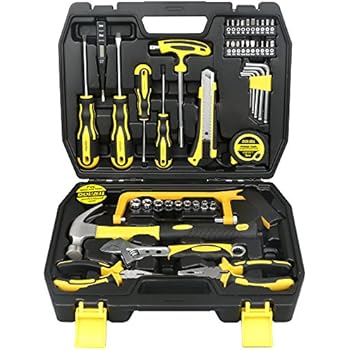 Dowell 49 Piece Tool Sethome Repair Hand Tool Kit With Plastic Tool Box Storage Case