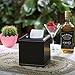KINGFOM Square Pu Leather Tissue Box Cover, Modern Facial Tissue Holder, Roll Tissues Paper Case Dispenser for Bathroom Vanity Countertop, Night Stands, Office Desk & Car(Brown)