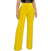 Hoefirm Work Pants for Women Business Casual Stretch Tall Straight Leg Slacks High Waisted Yoga Dress Pants