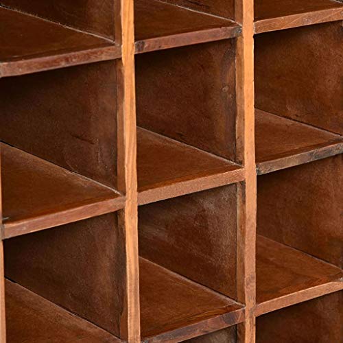 vidaXL Weinregal 16 Flaschen Altholz Weinständer Flaschenregal Weinschrank – Bild 3