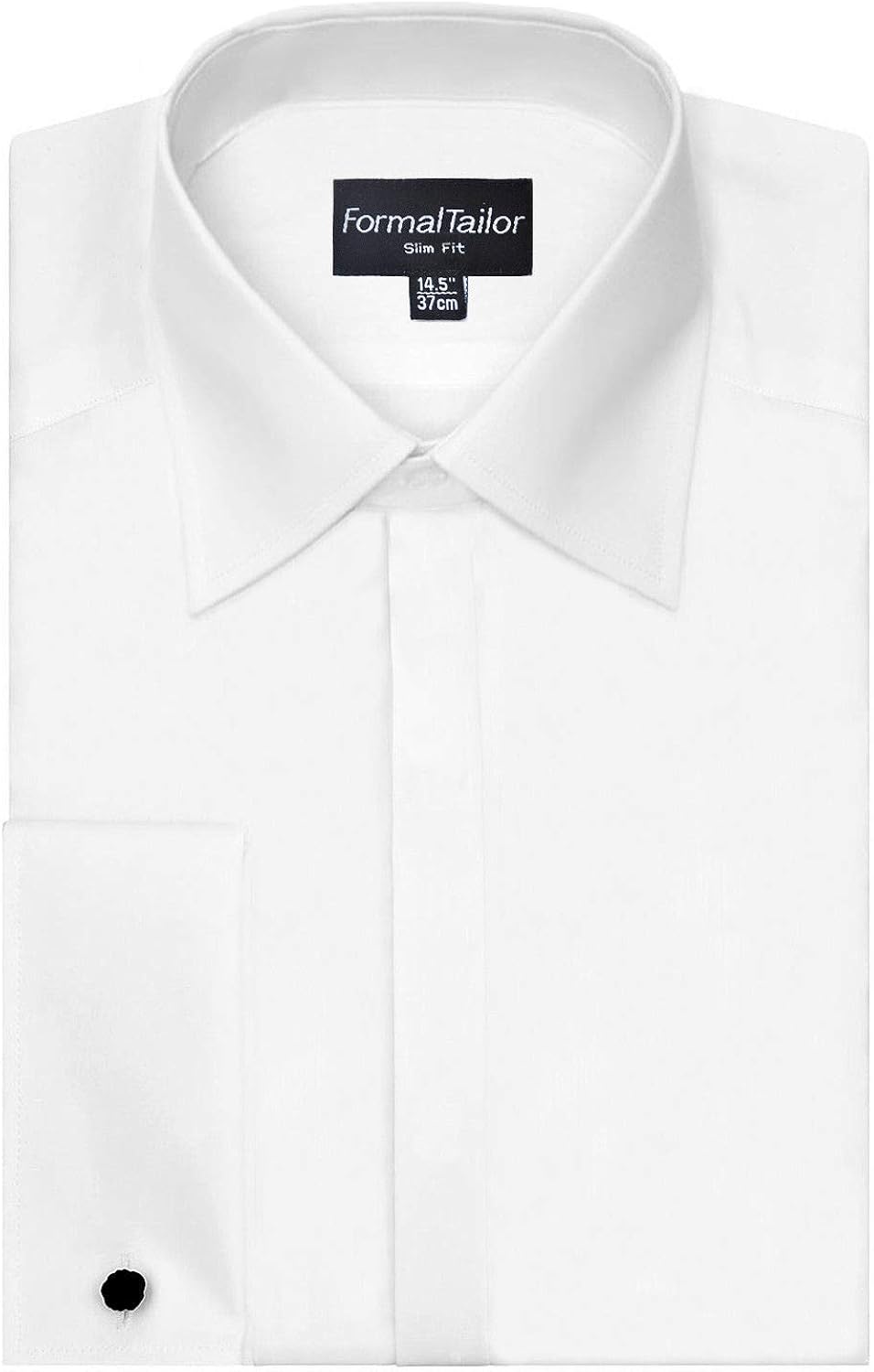 Formal Tailor Men's Regular White Traditional Pointed Collar Wedding