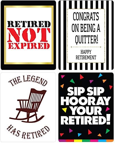 Retirement Party Wine Bottle Labels, Funny Retirement Gifts for Men and Women, Retirement Party Supplies - Image 4