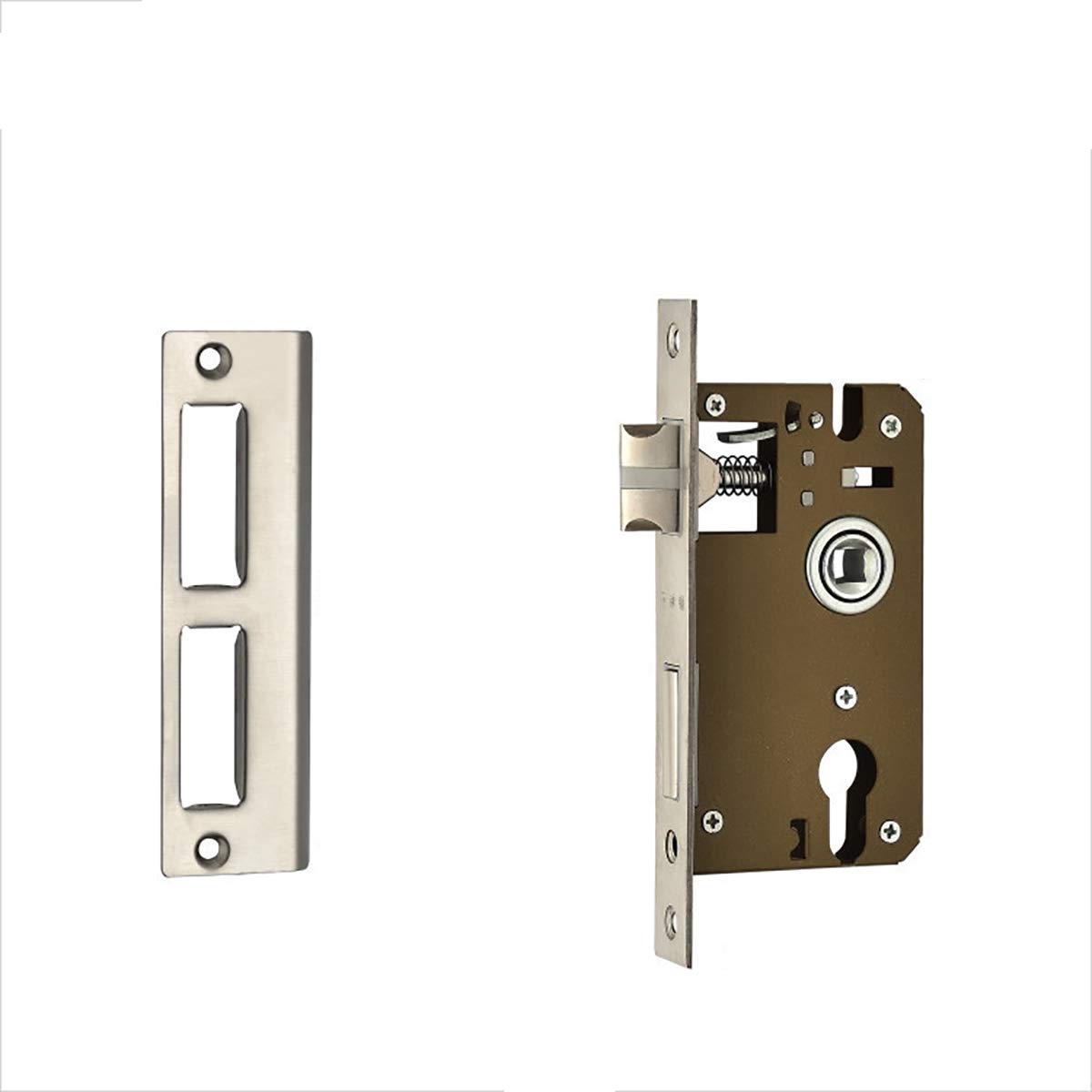 Mortice Door Lock for Bathroom Door 160mm Door Lock with Key for Internal and External Doors Stainless Steel