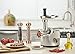 Gourmia GMG7100 Prime Plus Commercial Grade Meat Grinder -Accessory Kit with 3 Grinding Plates, Sausage Stuffers, Kibbeh Attachment - 800W ETL Approved -Stainless Steel -Free Recipe Book