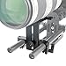 NICEYRIG Long Lens Support Bracket Height Adjustable with 15mm Rod Clamp for DSLR Camera Shoulder Rig