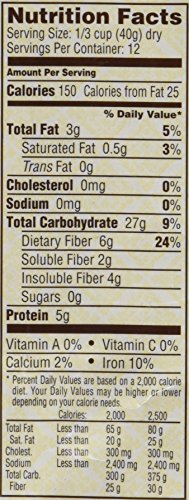Bobs Red Mill Oat Bran GF, 18 Ounce (Pack of 2)