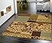 Ottomanson Machine Washable Damask Design Non-Slip Rubberback 5x7 Traditional Area Rug for Living Room, Bedroom, Kitchen, Dining Room, 5' x 6'6