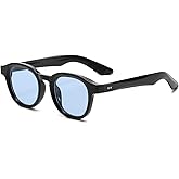 Long Keeper Vintage Small Round Sunglasses for Men Women Retro Circle Tinted Sunglasses Fashion Round Sun Glasses, 46mm