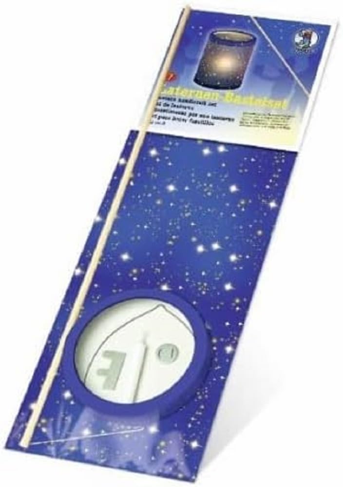 Ursus 6760000 Lantern Craft Set, Starry Sky, Approx. 20 x 15.3 cm, Made of Transparent Paper, Set for Creating Homemade Lanterns, Ideal for the Next Lantern Run