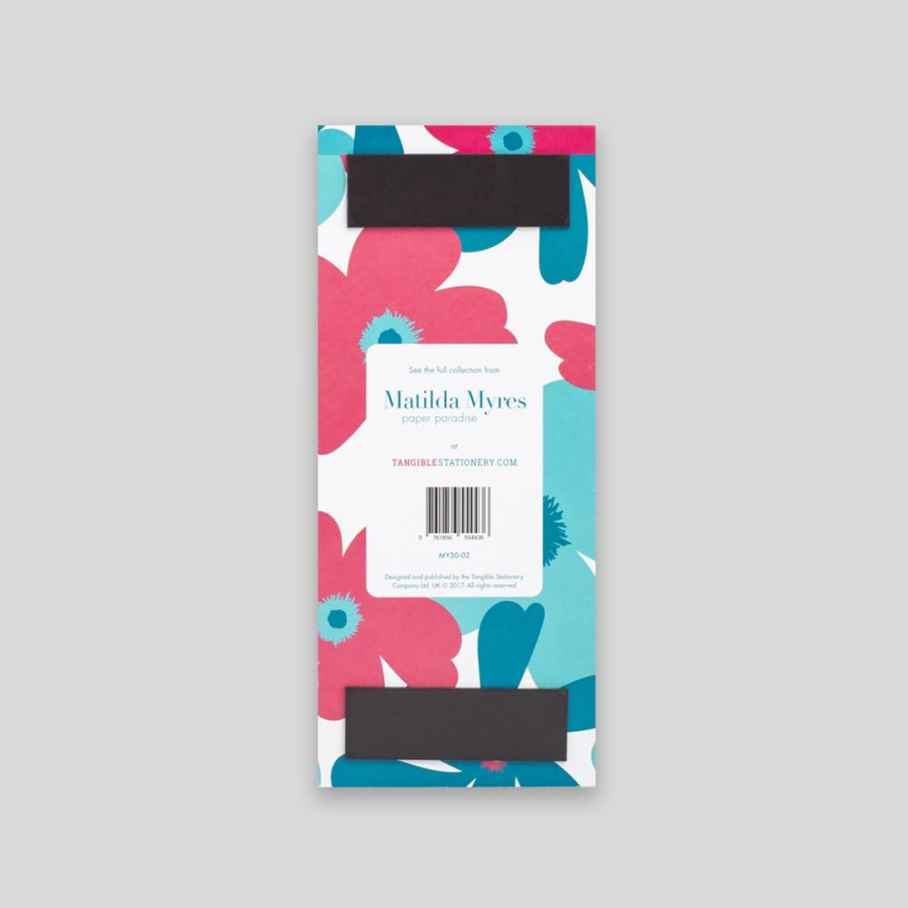 Matilda Myres Shopping List Pad - Magnetic Fridge List Pad with 100 Tear-Off Sheets, Teal, 232 x 97mm - Image 3