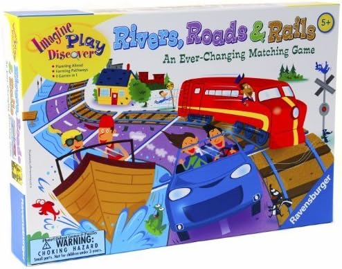 Rivers, Roads &amp; Rails Ever-Changing Game _ New Revised 2011 Edition by Ravenburger Puzzles