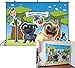 GYA 7x5ft Puppy Dog Pals Paw Birthday Party Backdrop Boys Kids Happy Birthday Photography Background Cake Table Decor Banner Baby Shower Photo Studio Booth Props