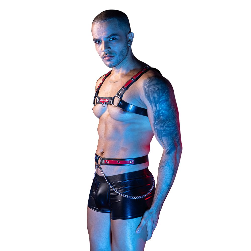 BDSM Men's cosplay Sexy Underwear police Costume Lingerie Pajamas Uniform bar Nightclub Stage Performance party Christmas
