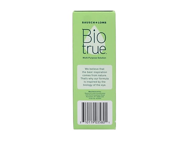 BIOTRUE CONTACT SOLUTION, MULTI-PURPOSE LENS SOLUTION FOR SOFT LENSES, CLEANS, DISINFECTS, REMOVES PROTEIN BUILD-UP, DIRT & DEBRIS, HYDRATES, STORES & CONDITIONS CONTACTS, 2 FL OZ