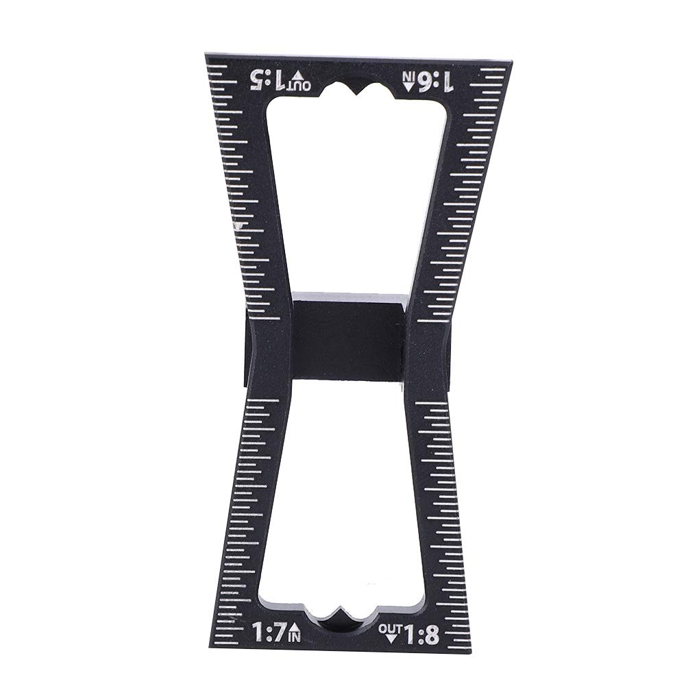 Garosa Dovetail Marking Jig Aluminum Scribing Gauge for Woodworking DIY Wooden Joints Template Precision Dovetail Marker Tool