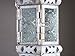 Metal White Hanging Decorative Candle Lanterns, Wedding Decoration Candlestick Holder, Moroccan Candle Lanterns for Christmas Including 17Inch Chain with Hook