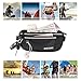 ENKNIGHT Big RFID Money Belt for Travel Running Waist Pack Fanny Pack Gray