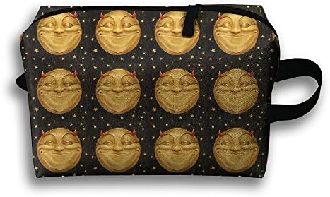 Smile Demo Moon Fashion Make-up Bags Multi-fucntion High Grade Travel Case Brush Organizer
