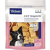Virbac Corp C.E.T. Enzymatic Oral Hygiene Chews for Dogs 30 Chews (Large Dogs 26 to 50lbs) Treats Chews
