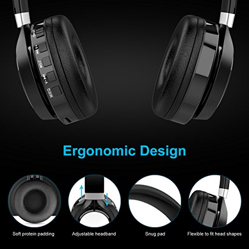 image for HUXU-LK HEXU Bluetooth Headphones, Hi-Fi Stereo Wireless/wired Over Ea