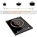 Portable Induction Cooktop, iSiLER 1800W Sensor Touch Electric Induction Cooker Cooktop with Kids Safety Lock, Countertop Burner Suitable for Cast Iron, Stainless Steel Cookware