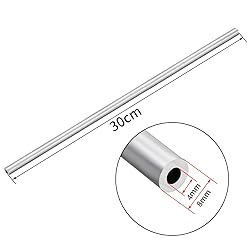 uxcell 4Pcs 6063 Seamless Aluminum Round Straight