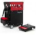 Nisplay Portable Tennis Ball Machine (26lbs) - Dual Motor for TopSpin and Backspin, 80+ Balls, Max 68MPH, 4+ Hours Play with External Lithium Battery
