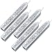 Yoption Sealing Wax Sticks with Wicks Antique Fire Manuscript Sealing Wax for Wax Seal Stamp (Silver)