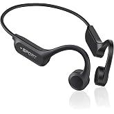 CXK Bone Conduction Headphones, 2026 Upgrade Open Ear Headphones with Mic, IPX7 Waterproof, Balanced Audio, 10H Playtime, Lightweight Sports Headphones for Running, Cycling, Walking
