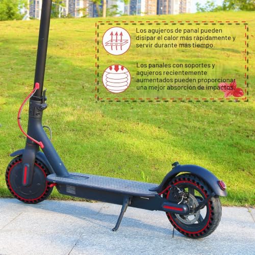 BANGTING 2PCS 8.5 Inch Solid Wheels for Electric Scooter, 8 1/2 x2 Replacement Tires, 50/75-6.1 Replacement Wheel for Xiaomi Pro 2 / M365 / M365 Pro / 1S / 3/3 Lite/Essential