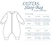 LETTAS Baby Boys and Girls Detachable Sleeves 0.5 Tog Cotton Sleeping Sack for Early Walker, (Blue,M)