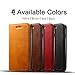 FLY HAWK iPhone 6/6S Leather Wallet Phone Case iPhone Case with Card Holder Kickstand Protective Flip Cover Khaki Cover