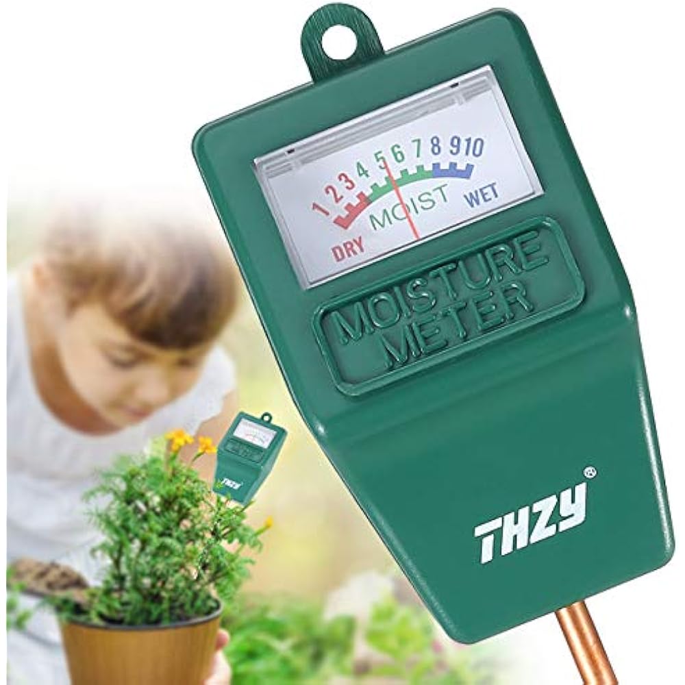 Soil Moisture Meter,Hygrometer Sensor Soil Indoor/Outdoor Water Monitor