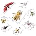 Auihiay 36 Pack Large Plastic Insect Figures Assorted Insect Bugs Includes Multicolored Lifelike Butterfly for Children Education, Insect Themed Party