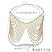 Bikini Bralette Chain Women Golden Tassel Harness Necklace