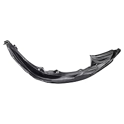 TRQ Front Left Rearward Inner Fender Liner Black