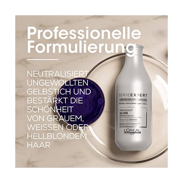 LOreal-Professionnel-Serie-Expert-Silver-Shampoo L’Oréal Professionnel |Shampoo, Grey, White or Light Blonde Hair, Serie Expert Silver