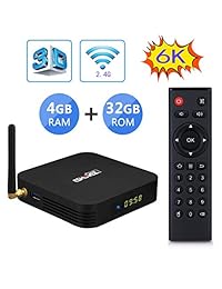 ESHOWEE TX6 Android 9.0 TV Box Quad-core DDR3 4GB Ram 32GB ROM 4K UHD 2.4 G WiFi