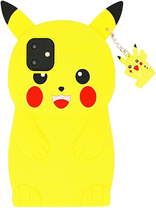 Amazon Com For Iphone 11 Case Pikachu For Girls Kids Boys Teens 6 1 Inches 3d Cute Funny Kawaii Cool Vivid Cartoon Soft Silicone Pokemon Pikachu Phone Cover Case For Iphone 11 Yellow